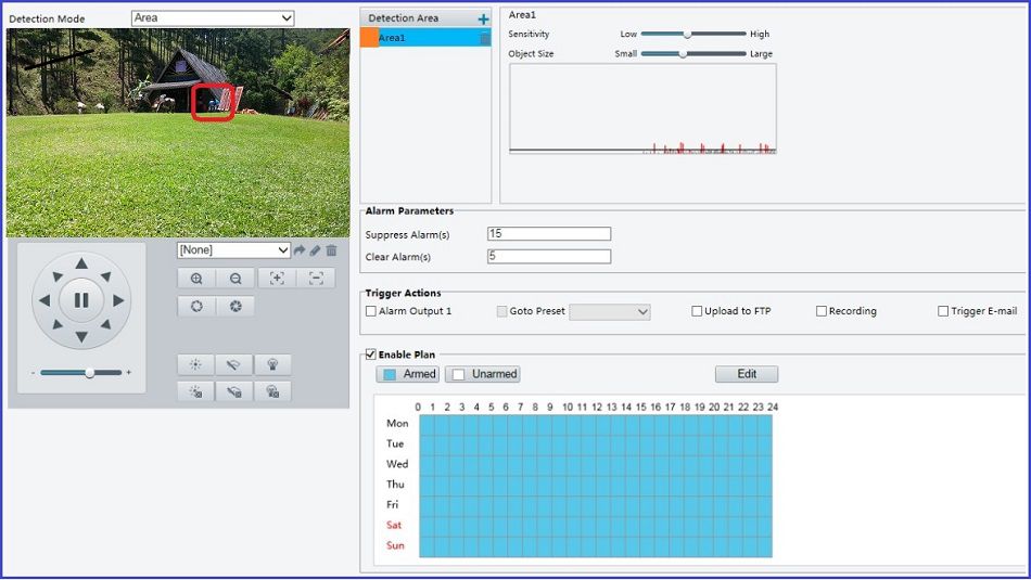 area detection