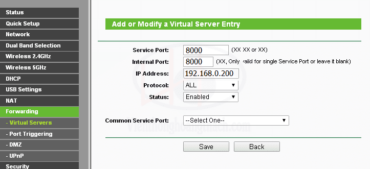 Mở Port tp-link Archer C2