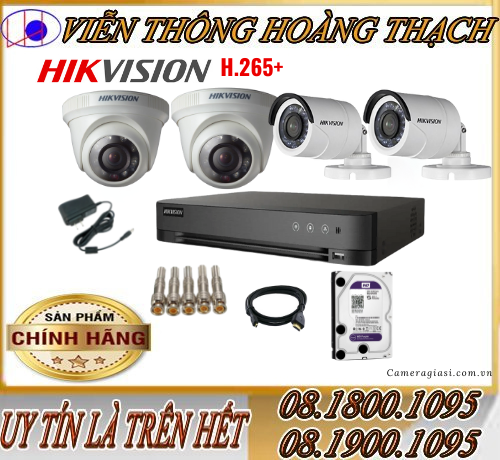 Bộ 15 Camera Hikvision 2Mp