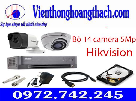 TRỌN BỘ 14 CAMERA HIKVISION 5.0 Megapixel