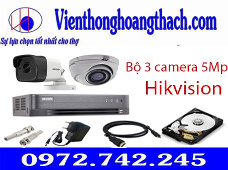 bo3 TRỌN BỘ 3 CAMERA HIKVISION 5.0 Megapixel