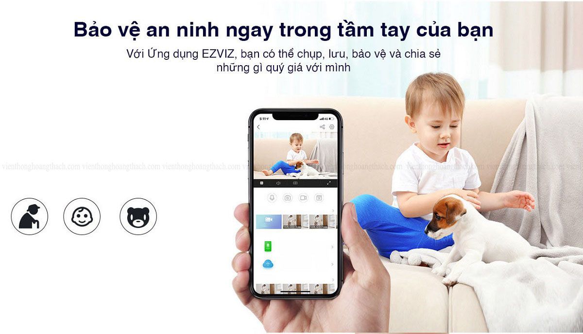camera wifi hồng ngoại trong nhà c1c-b ezviz