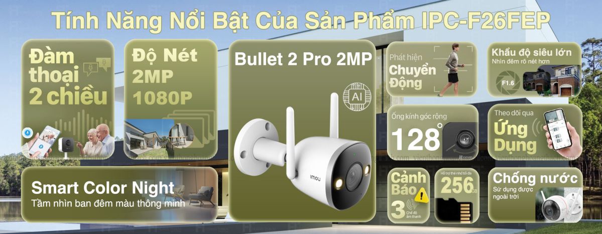 Camera WIFI IPC-F26FP giá rẻ của IMOU