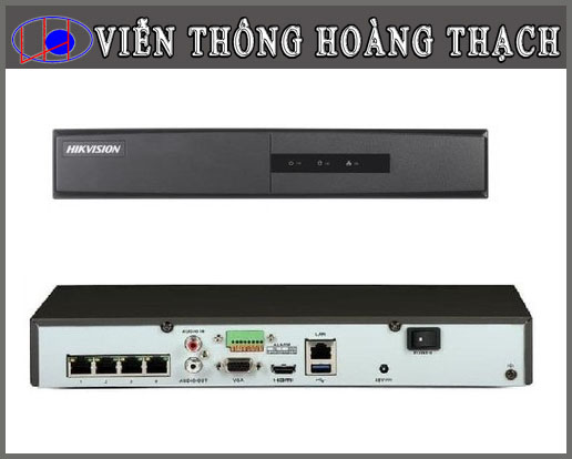 Đầu ghi IP NVR 4 kênh PoE DS-7604NI-E1/4P Của Hikvision