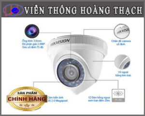 Camera Bán Cầu Hồng Ngoại 2.0MP DS-2CE56D0T-IRP(C) HIKVISION