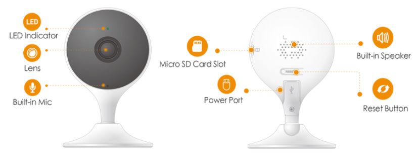 kn-h21w2 Camera IP WIFI KN-H21W KBONE