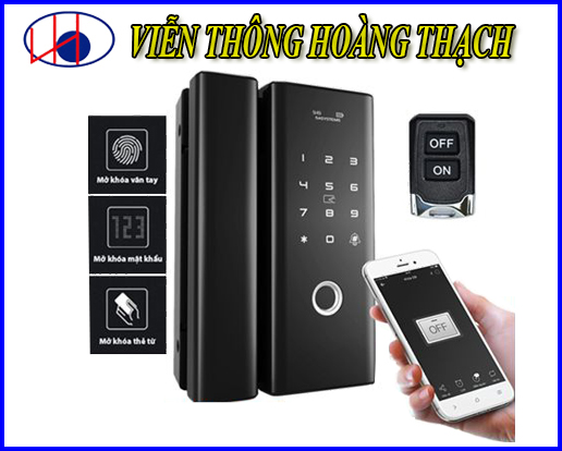 Khóa cửa Kiếng Mở cửa bằng APP