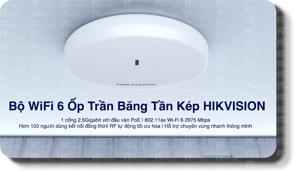 Bộ WiFi 6 DS-3WAP622E-SI HIKVISION Ốp Trần