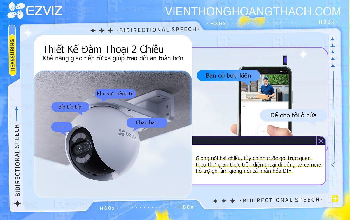 Thiết kế giọng nói hai chiều - Khả năng hiển thị từ xa giúp cuộc gọi an toàn hơn